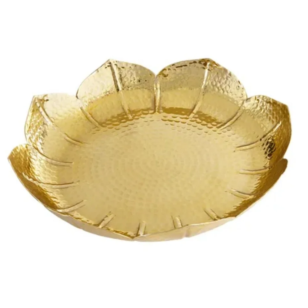 NWT Pier 1 Golden Flower Large Decorative Platter